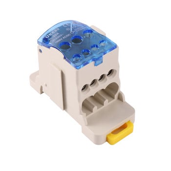 UKK 80A Din Rail Distribution Box Block One In Multiple Out Power Box Box Junction Box γενικής χρήσης συνδετήρας ηλεκτρικού καλωδίου γενικής χρήσης