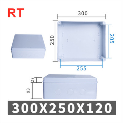 RA RT vairumtirdzniecība ABS plastmasas IP65 IP55 ūdensnecaurlaidīga savienojuma kārba DIY āra elektriskās savienojuma kārba kabeļa atzaru kaste