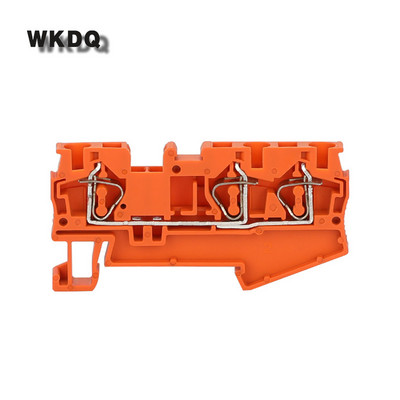 Stezaljka za žice Din ST4-TW 10 kom. opružni kavez 3 vodiča ST 4 DVOSTRUKI utikač 4 mm električni kabelski konektor stezaljke za din šinu