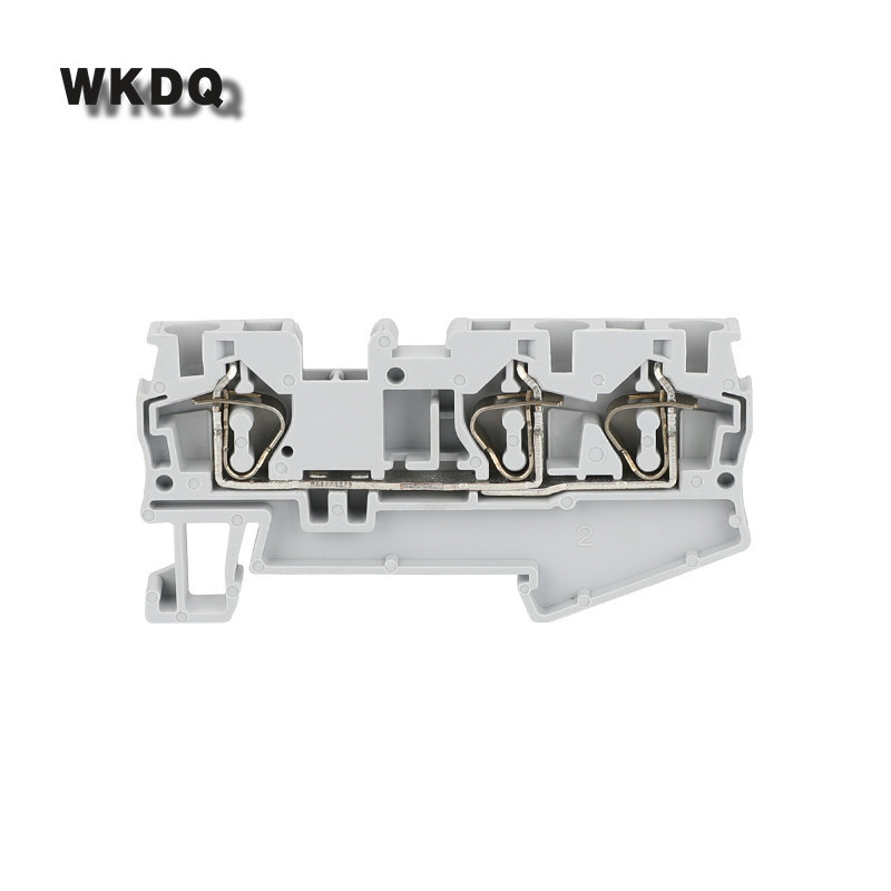 Stezaljka za žice Din ST4-TW 10 kom. opružni kavez 3 vodiča ST 4 DVOSTRUKI utikač 4 mm električni kabelski konektor stezaljke za din šinu