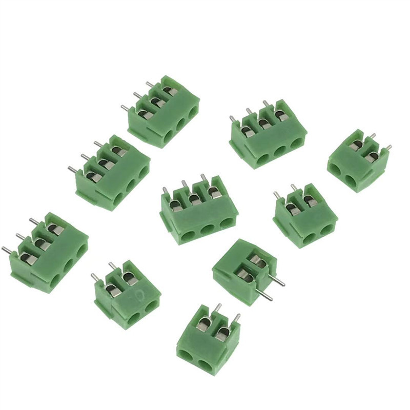 100PCS KF350-3.5 3.5mm razmak 2P/3 pinski spojni plug-in PCB vijčani terminalni blok konektor KF350 300V 10A za 24-18 AWG kabel