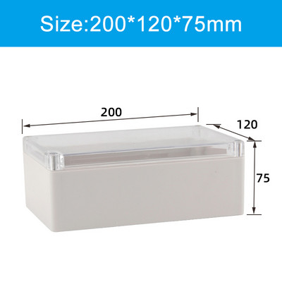 Prozirna vodootporna razvodna kutija Plastična kutija za kućište Kutija za projektne instrumente Električna projektna kutija Prozirni poklopac s uhom