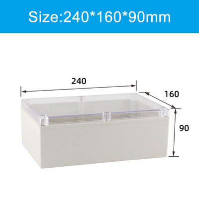 Prozirna vodootporna razvodna kutija Plastična kutija za kućište Kutija za projektne instrumente Električna projektna kutija Prozirni poklopac s uhom