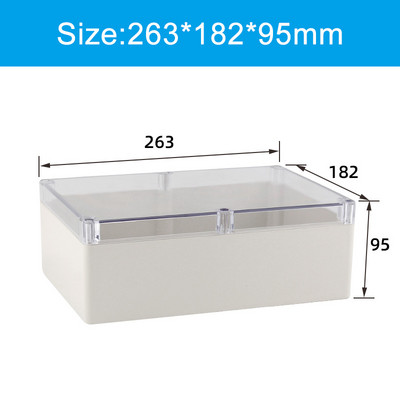 Prozirna vodootporna razvodna kutija Plastična kutija za kućište Kutija za projektne instrumente Električna projektna kutija Prozirni poklopac s uhom