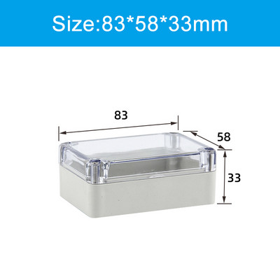 Prozirna vodootporna razvodna kutija Plastična kutija za kućište Kutija za projektne instrumente Električna projektna kutija Prozirni poklopac s uhom