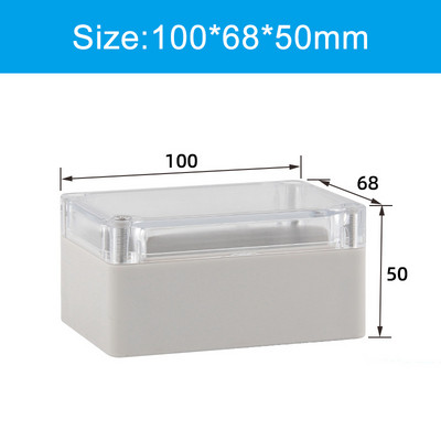 Prozirna vodootporna razvodna kutija Plastična kutija za kućište Kutija za projektne instrumente Električna projektna kutija Prozirni poklopac s uhom