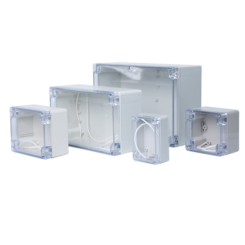 Prozirna vodootporna razvodna kutija Plastična kutija za kućište Kutija za projektne instrumente Električna projektna kutija Prozirni poklopac s uhom