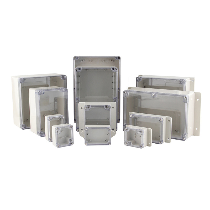 Prozirna vodootporna razvodna kutija Plastična kutija za kućište Kutija za projektne instrumente Električna projektna kutija Prozirni poklopac s uhom