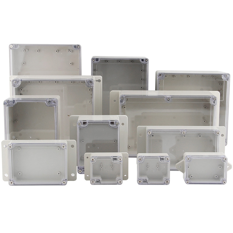 Prozirna vodootporna razvodna kutija Plastična kutija za kućište Kutija za projektne instrumente Električna projektna kutija Prozirni poklopac s uhom