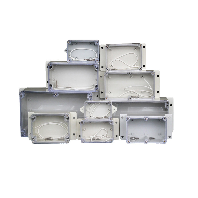 Prozirna vodootporna razvodna kutija Plastična kutija za kućište Kutija za projektne instrumente Električna projektna kutija Prozirni poklopac s uhom