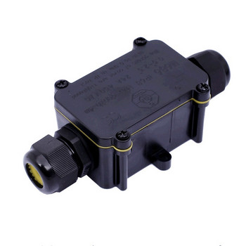 IP68 Αδιάβροχο σύρμα Junction Box 2 Way 3 Way 6-12mm Connector Gland Electrical 24A 450V Sealed Retardant Outdoor Waterproof box