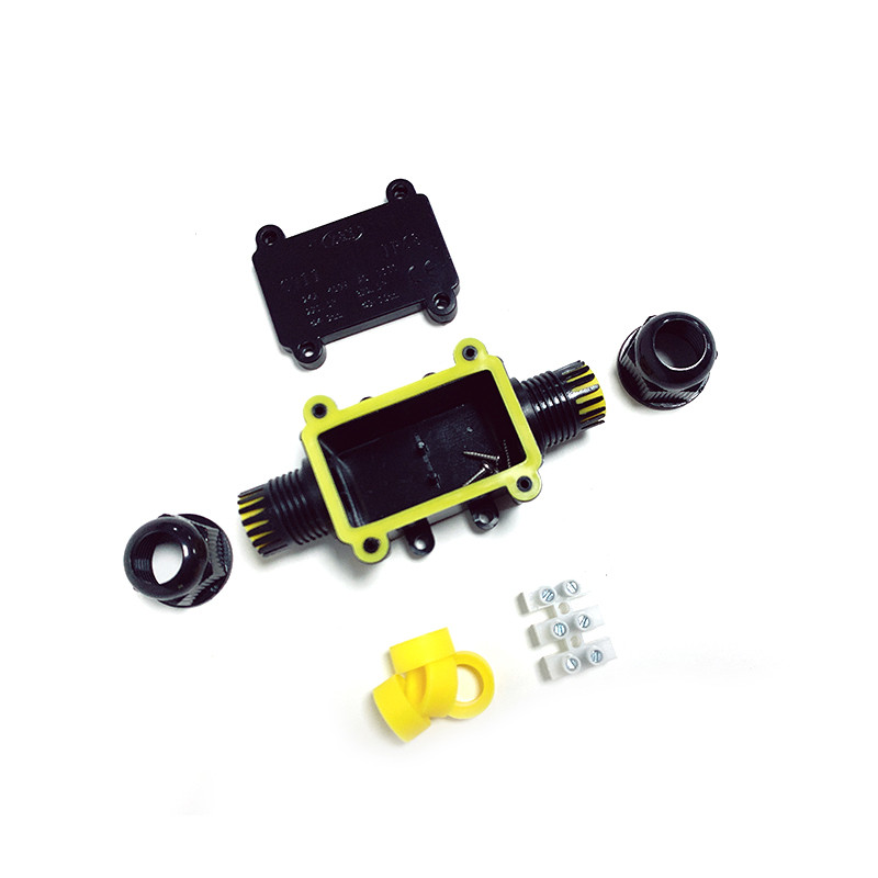 2-smjerna vodootporna razvodna kutija IP68 6-12 mm zatvorena električna žica, retardantni kabelski konektor, vanjsko razvodno kućište za LED svjetla