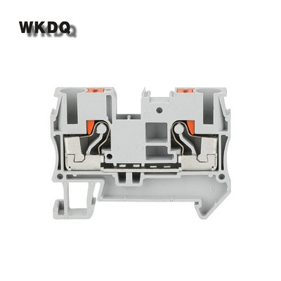 10Pcs PT6 Push-In Spring Feed-Through Strip Plug PT-6 Wire Electric Connector Din Rail, χωρίς βίδες, μπλοκ ακροδεκτών PT 6