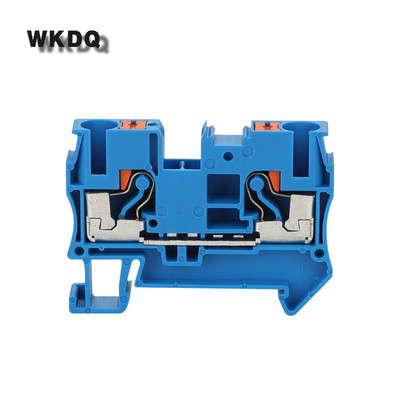 10Pcs PT6 Push-In Opružni utikač za traku PT-6 Žica Električni konektor Din Rail Stezaljka bez vijaka PT 6