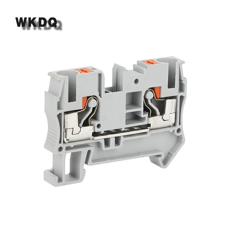 10Pcs PT6 Push-In Opružni utikač za traku PT-6 Žica Električni konektor Din Rail Stezaljka bez vijaka PT 6