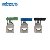 Βιδωτός σύνδεσμος ακροδεκτών μπλοκ ακροδεκτών 10 τμχ AKG16 16 mm² Επικασσιτερωμένη ράβδος χαλκού ουδέτερο σύρμα Ηλεκτρικό ντουλάπι AKG 16