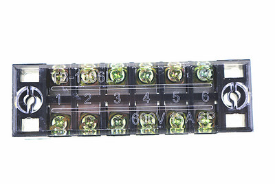 1 gab. Divrindu skrūvju spaiļu bloka sloksne 600V 15A TB-1503 / TB1504 / TB1506 / TB-1508 / pēc izvēles