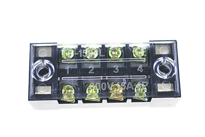 1 gab. Divrindu skrūvju spaiļu bloka sloksne 600V 15A TB-1503 / TB1504 / TB1506 / TB-1508 / pēc izvēles