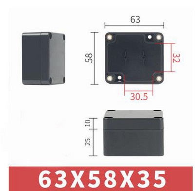 Black Box Vanjsko vodootporno kućište Plastična kutija Kućište elektroničkog projekta Instrument Vodootporno kućište razvodne kutije