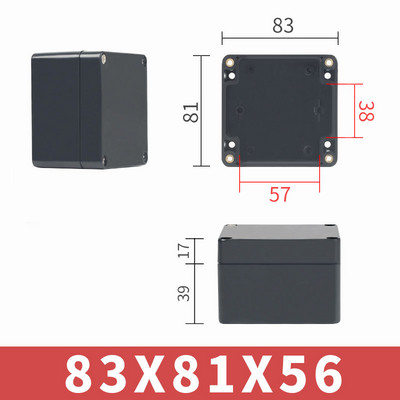 Black Box Vanjsko vodootporno kućište Plastična kutija Kućište elektroničkog projekta Instrument Vodootporno kućište razvodne kutije