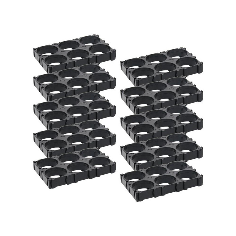 2*3/2*4/2*5/2*6/3*3/3*4 18650 Akumulatora turētāja kronšteins DIY cilindriski akumulatoru komplekti Pretvibrācijas futrāļa glabāšana