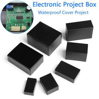 14 размера черна ABS пластмасова електронна кутия за проекти Калъф за инструменти Направи си сам висококачествен водоустойчив капак Кутии за проекти