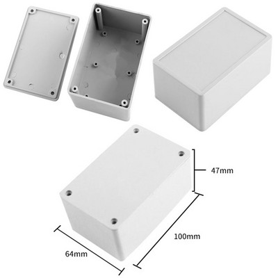 14 suurust mustast ABS-plastist elektrooniline projektikarbi instrumentide ümbris DIY kvaliteetse veekindla kaanega projekti korpuse karbid