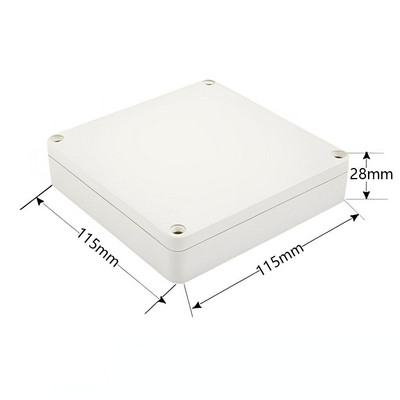 14 suurust mustast ABS-plastist elektrooniline projektikarbi instrumentide ümbris DIY kvaliteetse veekindla kaanega projekti korpuse karbid