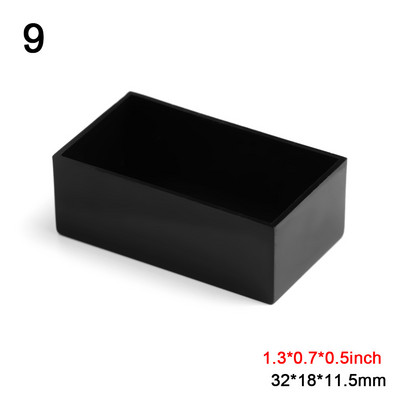 14 suurust mustast ABS-plastist elektrooniline projektikarbi instrumentide ümbris DIY kvaliteetse veekindla kaanega projekti korpuse karbid