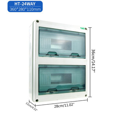 5/8/12/15/18/24 Ways elektriskās sadales kārba ūdensnecaurlaidīga savienojuma vadu kārba