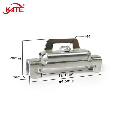 1 KOM DZ47 željezni fiksni terminal C45 DIN letvica vijčani spojni terminali Snap-jednostruki dvoslojni fiksni terminal