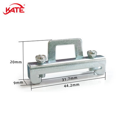 1 KOM DZ47 željezni fiksni terminal C45 DIN letvica vijčani spojni terminali Snap-jednostruki dvoslojni fiksni terminal