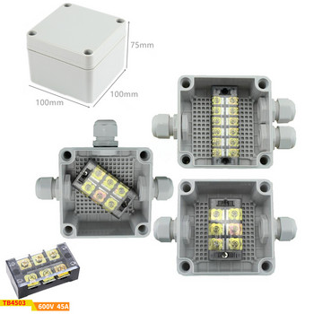 35A 600V 3-щифтови клемни блокове с салникови конектори Разклонителна кутия за запечатан корпус