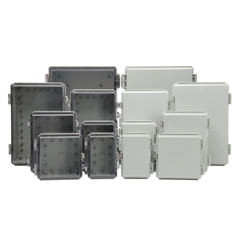 Ūdensnecaurlaidīgs plastmasas korpuss ar Hasp elektrisko sadales kārbu Āra noslēgts slēdža barošanas korpuss, elektriskās sadales kārbas