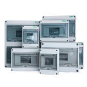 2/5/8/12/15/18/24 Ways elektriskās sadales kārbas āra ķēdes pārtraucējs MCB strāvas plastmasas sadales kārbas ūdensnecaurlaidīgs projekta korpuss