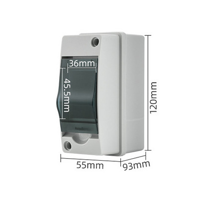 2/5/8/12/15/18/24 Ways elektriskās sadales kārbas āra ķēdes pārtraucējs MCB strāvas plastmasas sadales kārbas ūdensnecaurlaidīgs projekta korpuss