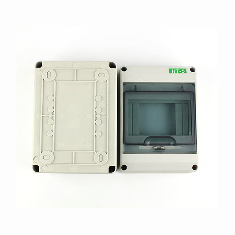 2/5/8/12/15/18/24 Ways elektriskās sadales kārbas āra ķēdes pārtraucējs MCB strāvas plastmasas sadales kārbas ūdensnecaurlaidīgs projekta korpuss