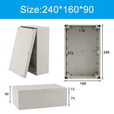 F sērijas plastmasas ABS sadales kārbas skrūvējamais kabelis pielāgots ūdensizturīgs sadales kārbas Ip66 āra elektriskās sadales kārbas korpuss