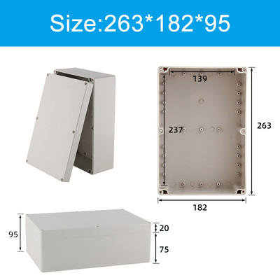 F sērijas plastmasas ABS sadales kārbas skrūvējamais kabelis pielāgots ūdensizturīgs sadales kārbas Ip66 āra elektriskās sadales kārbas korpuss