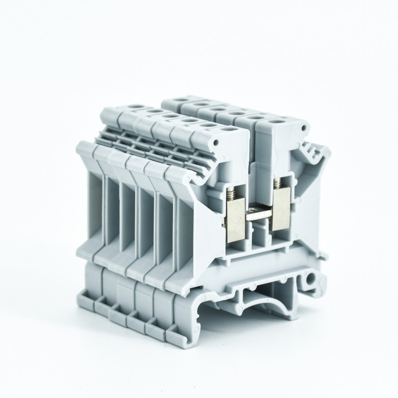 Din rail terminalni blok UK-5N Univerzalni konektor Vijčani spoj Vodič za električno ožičenje UK5N Blok terminalnih letvica 10 kom.
