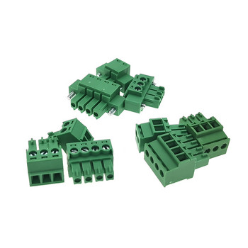 5Pcs Plugable PCB винт клемен блок Стъпка 3,81 мм мъжки конектор 15EDGK/KA/KM Morsettiera 2/3/4/5/6/7/8/9/10P Bornier