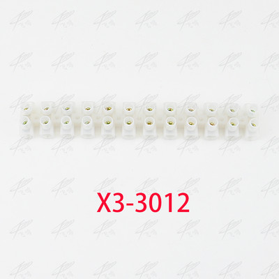 X3-1012 Blok terminalne letve s pregradom od 12 položaja X3-0312 X3-0512 X3-0612 X3-1012 X3-2012 X3-3012 X3-6012 X3-8012