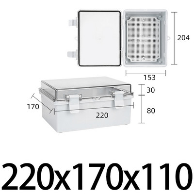 IP67 csatos vízálló doboz kültéri elektromos csatlakozódoboz ABS műanyag ház ház Elektronikus projekt elosztó doboz