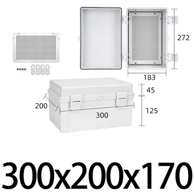IP67 csatos vízálló doboz kültéri elektromos csatlakozódoboz ABS műanyag ház ház Elektronikus projekt elosztó doboz