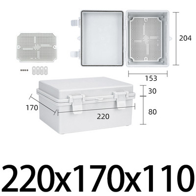 IP67 csatos vízálló doboz kültéri elektromos csatlakozódoboz ABS műanyag ház ház Elektronikus projekt elosztó doboz