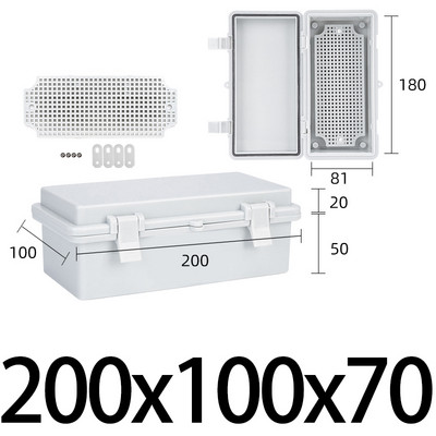 IP67 csatos vízálló doboz kültéri elektromos csatlakozódoboz ABS műanyag ház ház Elektronikus projekt elosztó doboz