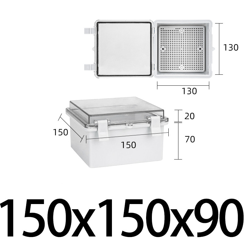 IP67 csatos vízálló doboz kültéri elektromos csatlakozódoboz ABS műanyag ház ház Elektronikus projekt elosztó doboz