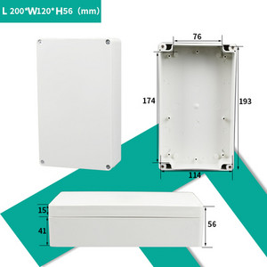 Razvodna kutija ABS plastika Otporna na prašinu Vodootporna IP65 Univerzalne električne kutije DIY Kućište Projektno kućište s fiksnim uhom