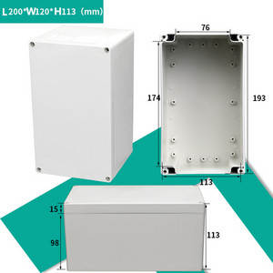 Razvodna kutija ABS plastika Otporna na prašinu Vodootporna IP65 Univerzalne električne kutije DIY Kućište Projektno kućište s fiksnim uhom
