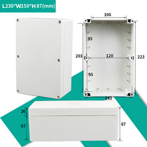 Razvodna kutija ABS plastika Otporna na prašinu Vodootporna IP65 Univerzalne električne kutije DIY Kućište Projektno kućište s fiksnim uhom